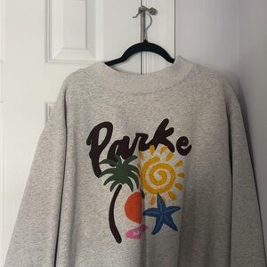 Gray Graphic Women's Sweater